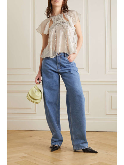 Nora lurex blouse