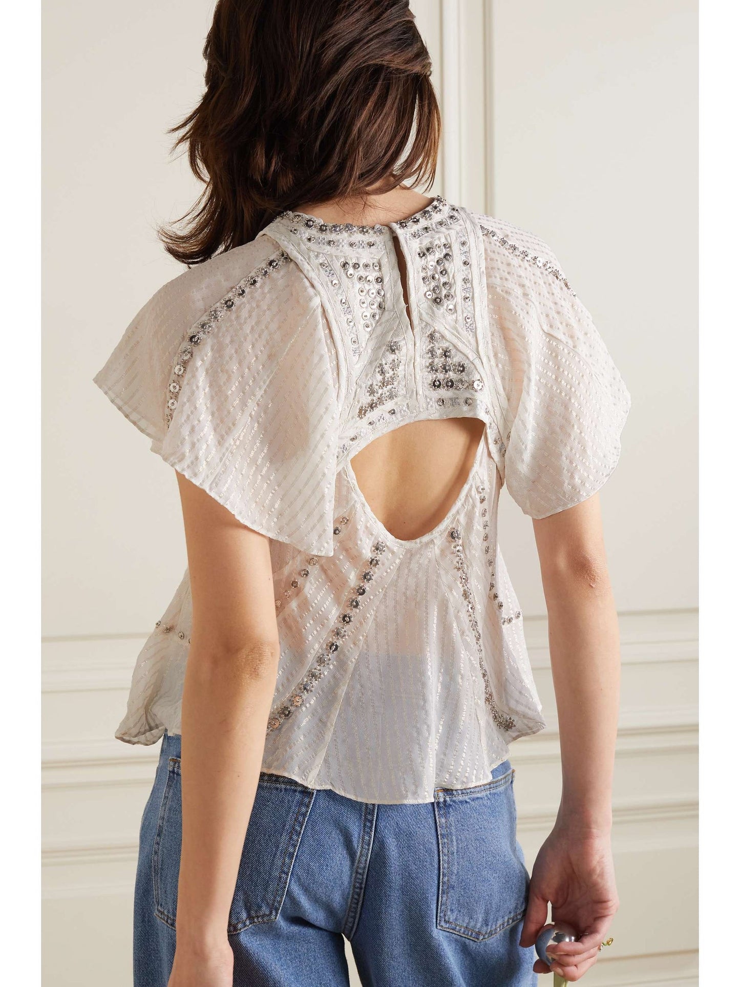 Nora lurex blouse